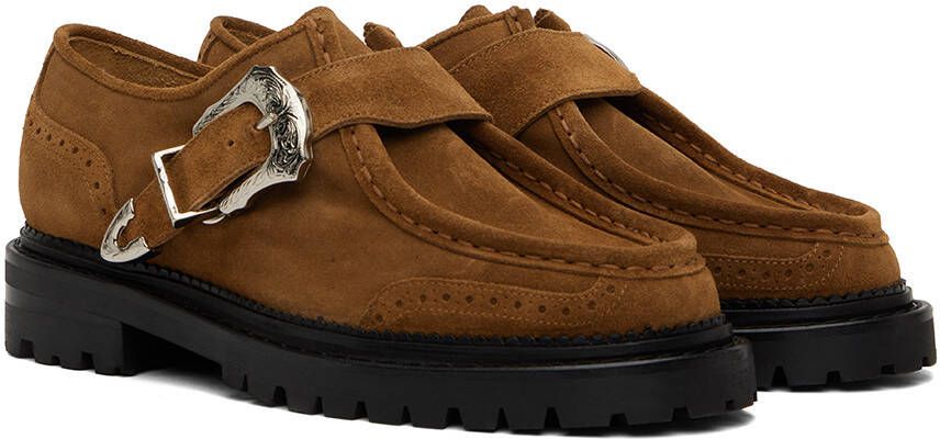 Toga Virilis Brown Pin-Buckle Loafers