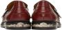 Toga Virilis Burgundy Pebbled Leather Loafers - Thumbnail 2