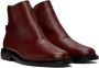 Toga Virilis Red Leather Chelsea Boots - Thumbnail 4