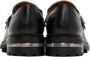 Toga Virilis SSENSE Exclusive Black & White Hard Leather Monkstraps - Thumbnail 2
