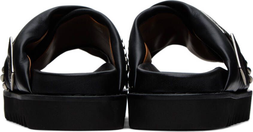 Toga Virilis SSENSE Exclusive Black Criss-Crossing Sandals