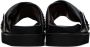 Toga Virilis SSENSE Exclusive Black Criss-Crossing Sandals - Thumbnail 2
