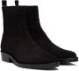 Toga Virilis SSENSE Exclusive Black Embroidered Chelsea Boots - Thumbnail 4