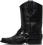 Toga Virilis SSENSE Exclusive Black Leather Buckled Boots - Thumbnail 3