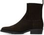 Toga Virilis SSENSE Exclusive Brown Embroidered Chelsea Boots - Thumbnail 3