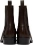 Toga Virilis SSENSE Exclusive Brown Hard Leather Chelsea Boots - Thumbnail 2
