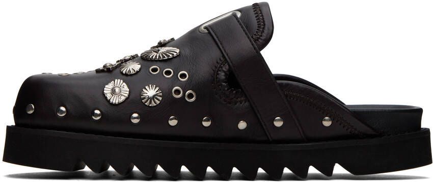 Toga Virilis SSENSE Exclusive Brown Studded Loafers