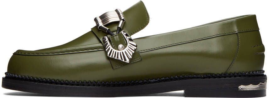 Toga Virilis SSENSE Exclusive Green Polished Loafers