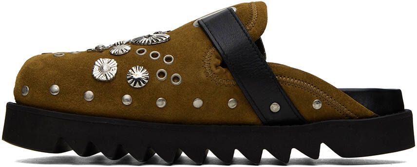 Toga Virilis SSENSE Exclusive Tan Studded Loafers