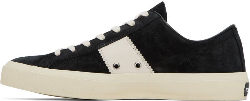 TOM FORD Black & Off-White Cambridge Sneakers