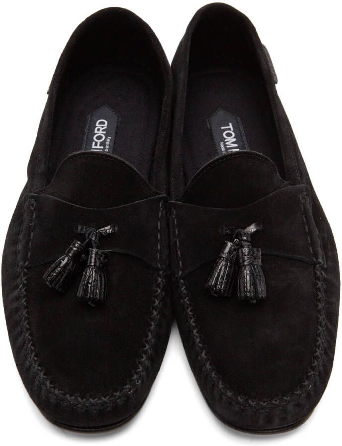 TOM FORD Black Berwick Loafers