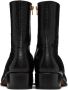 TOM FORD Black Croc-Embossed Boots - Thumbnail 2