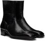 TOM FORD Black Croc-Embossed Boots - Thumbnail 4