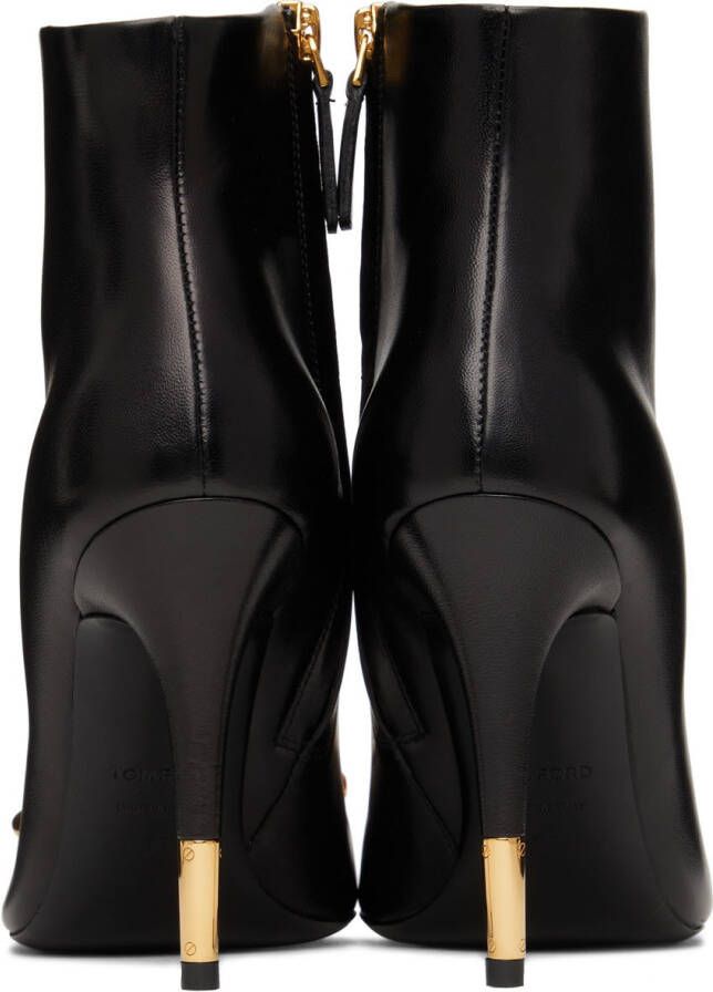 TOM FORD Black Iconic Chain Boots