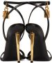 TOM FORD Black Padlock Pointy Naked Heeled Sandals - Thumbnail 6