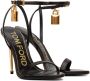 TOM FORD Black Padlock Pointy Naked Heeled Sandals - Thumbnail 7