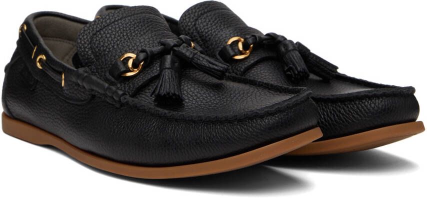 TOM FORD Black Robin Loafers