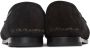 TOM FORD Black Suede & Shearling Berwick Loafers - Thumbnail 4