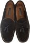 TOM FORD Black Suede & Shearling Berwick Loafers - Thumbnail 5