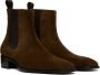 TOM FORD Brown Leather Chelsea Boots - Thumbnail 4