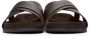 TOM FORD Brown Leather Wicklow Sandals - Thumbnail 2