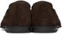 TOM FORD Brown Suede Sean Loafers - Thumbnail 2