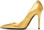 TOM FORD Gold Iconic T Pumps - Thumbnail 3