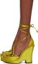 TOM FORD Green Ankle Wrap Heeled Sandals - Thumbnail 8