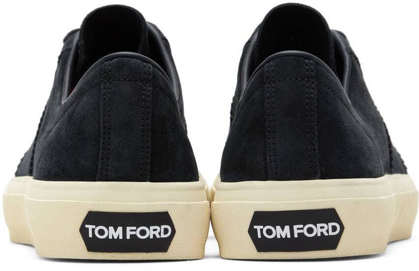 TOM FORD Navy Cambridge Low-Top Sneakers