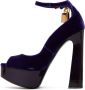 TOM FORD Purple Peep Toe Platform Heeled Sandals - Thumbnail 3