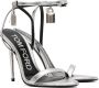 TOM FORD Silver Padlock Pointy Naked Sandals - Thumbnail 4