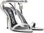 TOM FORD Silver Padlock Pointy Naked Sandals - Thumbnail 7