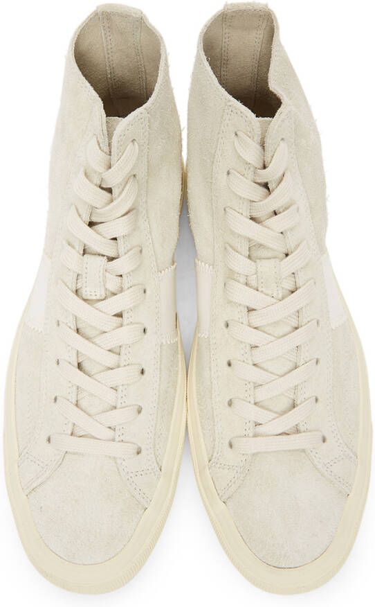 TOM FORD Taupe Cambridge High-Top Sneakers