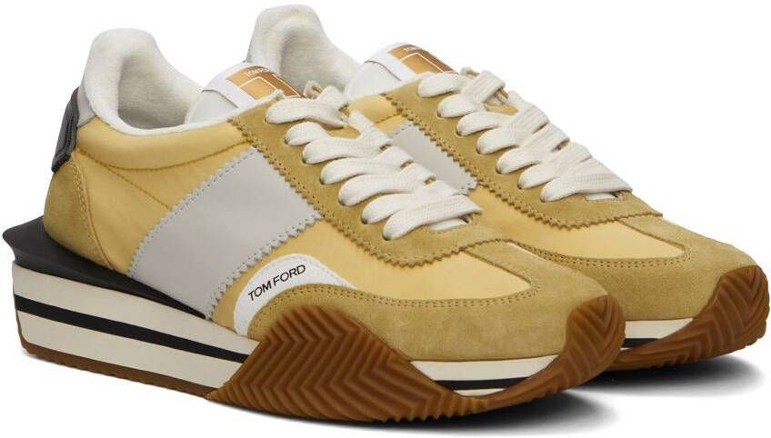 TOM FORD Yellow James Low-Top Sneakers