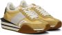 TOM FORD Yellow James Low-Top Sneakers - Thumbnail 4