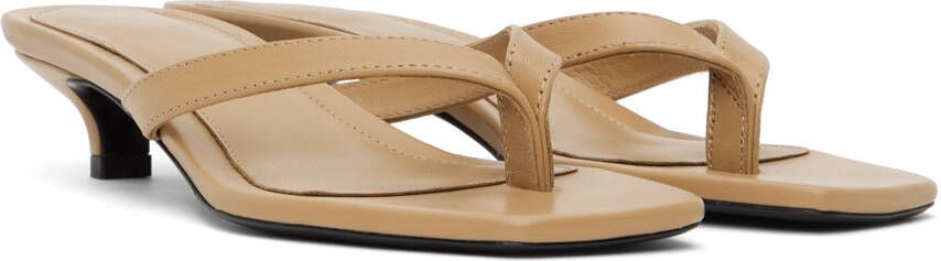 TOTEME Tan 'The Flip-Flop' Sandals