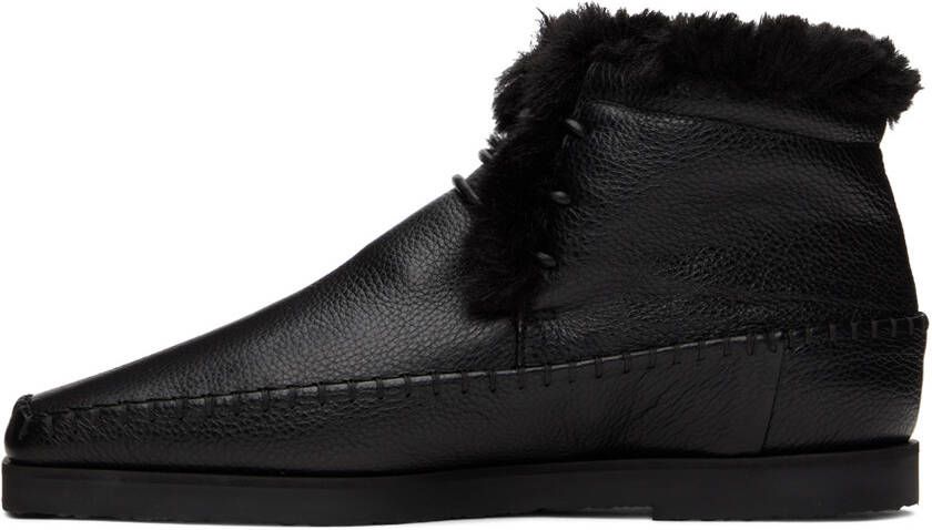 TOTEME Black High-Top Boots