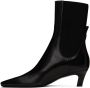 Totême Black Mid Heel Ankle Boots - Thumbnail 3
