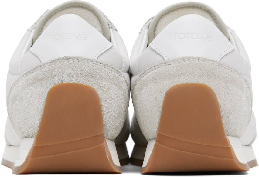 TOTEME White & Gray Sporty Sneakers