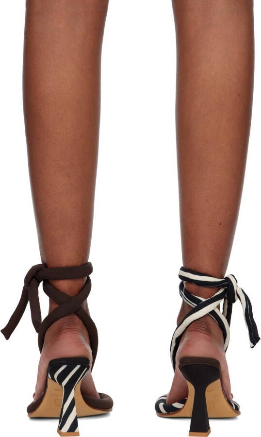 Ugo Paulon Black & Brown Gibbs Heeled Sandals