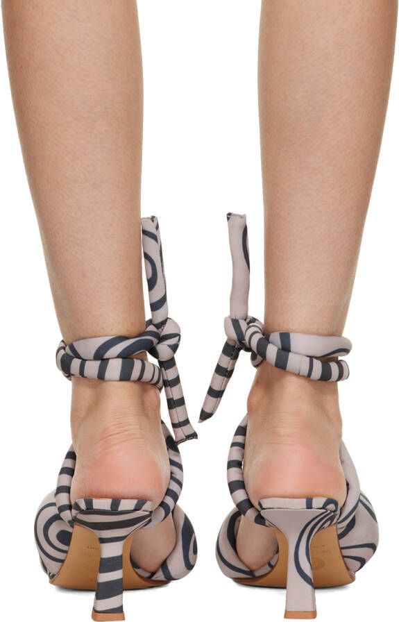 Ugo Paulon SSENSE Exclusive Gray Yuri 2 Heeled Sandals
