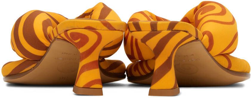 Ugo Paulon SSENSE Exclusive Orange Patel Heeled Sandals
