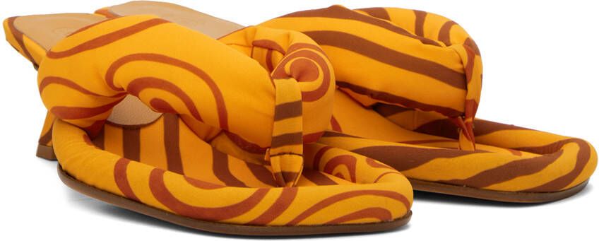 Ugo Paulon SSENSE Exclusive Orange Patel Heeled Sandals