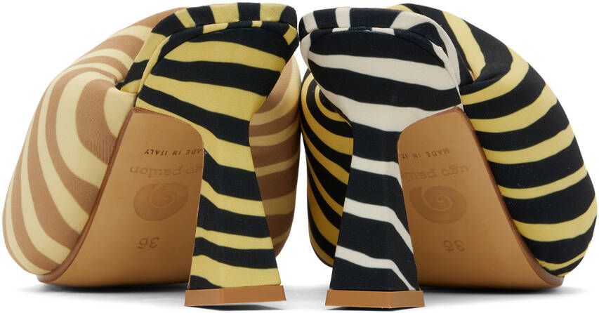 Ugo Paulon Yellow & Black Euan Heeled Sandals