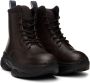 UNDERCOVER Brown Lace-Up Boots - Thumbnail 4