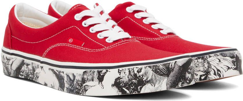 UNDERCOVER Red Printed Sneakers