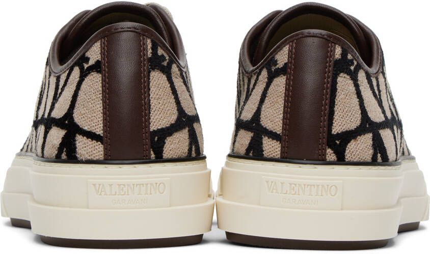 Valentino Garavani Beige & Black Totaloop Sneaker