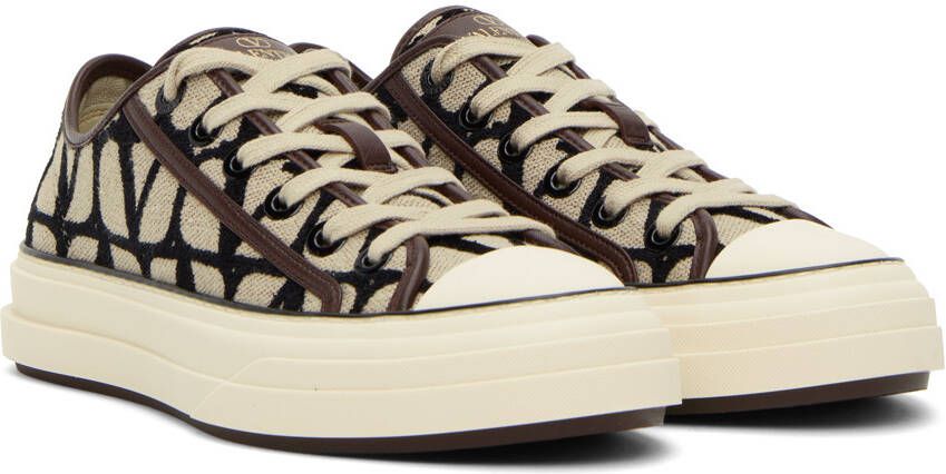 Valentino Garavani Beige Iconographe Sneakers