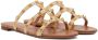 Valentino Garavani Beige Rockstud Flat Sandals - Thumbnail 4