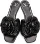 Valentino Garavani Black 03 Rose Edition Atelier Petal Flat Sandals - Thumbnail 5